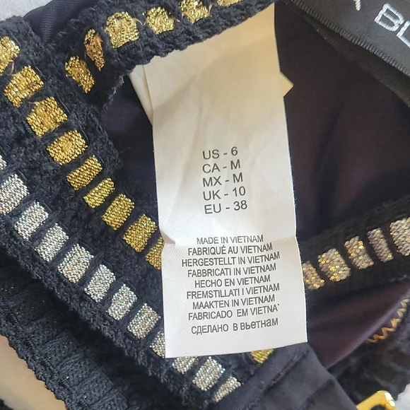 La Blanca Black Swimsuit with Gold Trim - Picture 6 of 13